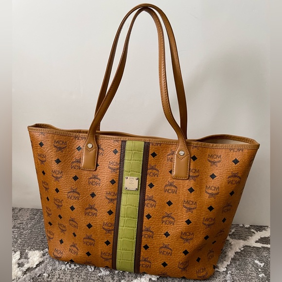 MCM Handbags - MCM Cognac Tote Bag